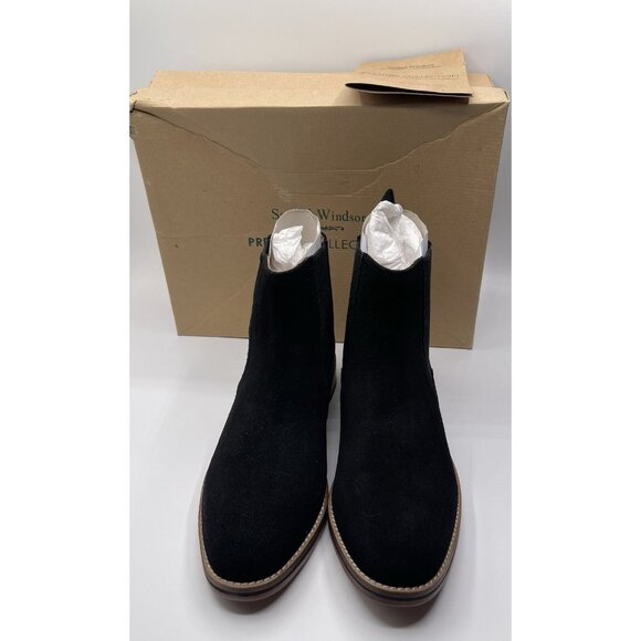 Samual Windsor Men’s Chelsea Boots  Size 6 UK Hand Made Quality Black Suede - Picture 2 of 8